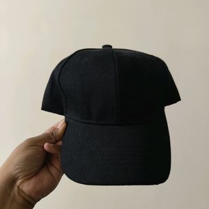 Plain Black Cap