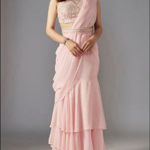 Ruffle Saree