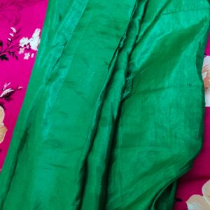 Green Colour Frock  With Chudidar And Dupatta