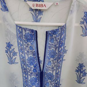 Biba Baby Blue Colour Kurta