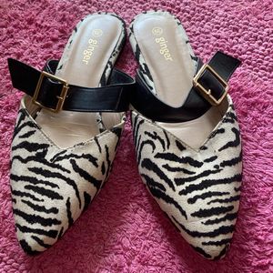 Zebra Stripped Stylish Sandals