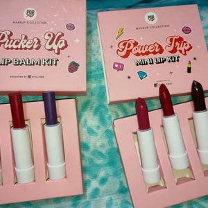 Combo Of Pucker Up Lipbalm& PowerTrip Mini Lip Kit