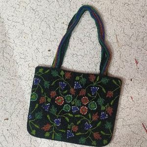 Black Beaded Embroidery Bag