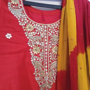 3 Piece Kurta Set ,kurti ,dupatta And Salwar