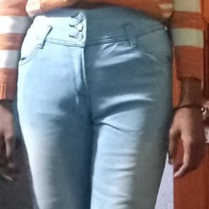 Light Blue High Waist Jeans