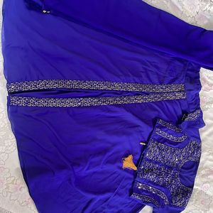 Royal Blue Lengha Choli