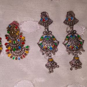 Earrings combo for DURGA PUJA❤️‍🩹