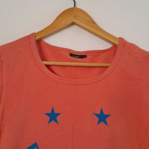 Coral Printed T-Shirt (Women's)