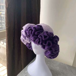 Crochet Ruffle Hat And Shrug