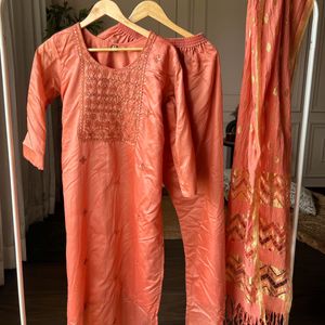 Festive Kurta Set With Dupatta