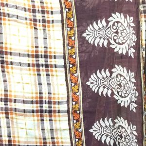 Dupatta lining Cream pure cotton designer pi