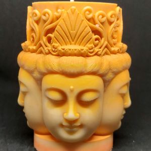 Sow Wax 4 Headed Buddha Candle