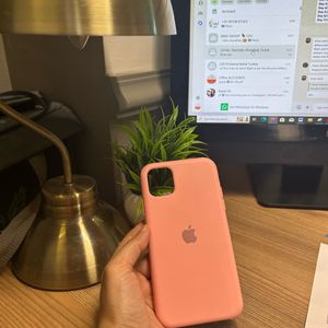 Soft Silicone Pink Iphone 11 Case