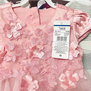 Inf Frendz Pink Baby Frock