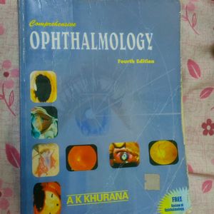 AK Khurana Opthalmology Book/Medical Book