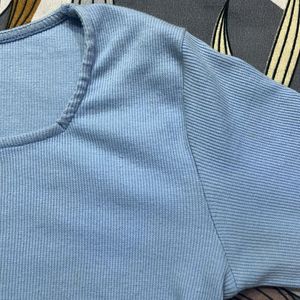 Beautiful Blue Square Neck Top🩵