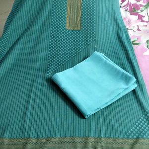 New Pashmina Sea Green Kurta Set