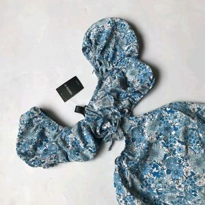 Blue 🐬 Floral Dress