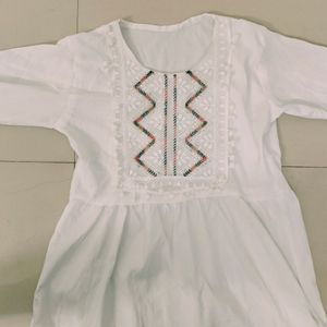 White Short Kurti