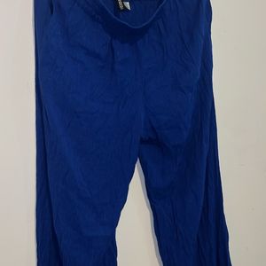 H&M Navy Blue Trouser With Pockets