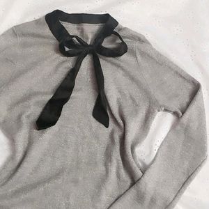 grunge y2k bow tie top