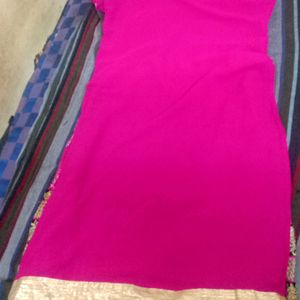 Heavy Kurta Pink And Black