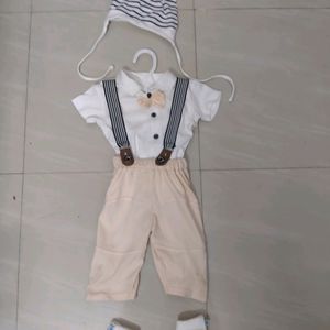 Combo Of 3 Boys Romber Suits With Cap and Bootties