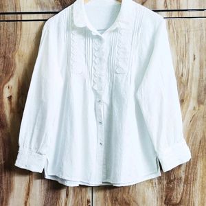 White Designer Shirt Size-40-42