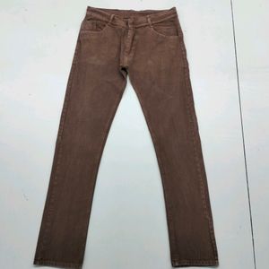 CHOCOLATE STRAIGHT FIT JEANS FOR MEN