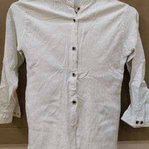 Stretchable White Shirt For Girls