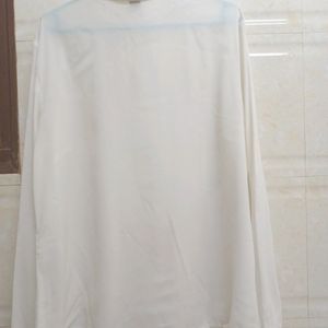 Off White Plus Size Shirt For Women's