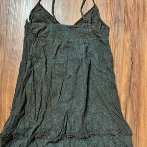 Brown Elle Net Dress