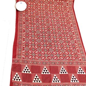 New Pure Cotton Ajrakh Dupatta Stole