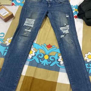 Zara Damage Jeans