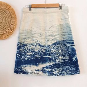 Anthropologie Postcard Skirt