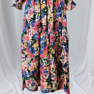 Flowers Print Long Dress 💕