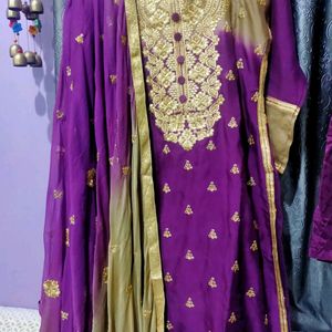 Purple Kurta Set