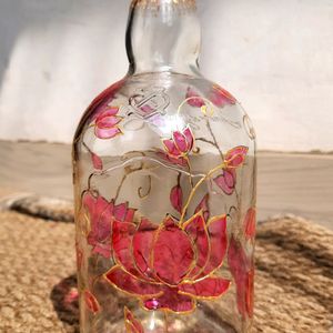 Lotus Bloom Light Bottle Art