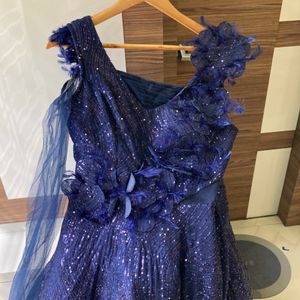 Cocktail Party Night Sequined Gown