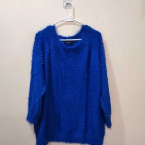 Blue Oversized Terry Jumper