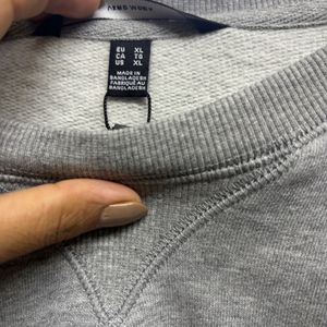 Vero Moda Grey Melange Cotton Sweatshirt