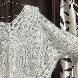 Knitted White Sweater