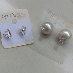 Combo Of 3 Ad Stone Studs