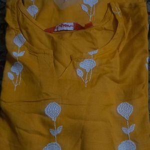 Kurti With Embroidery Work