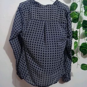 Check Full Sleeves Georgette Shirt