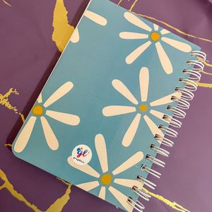 🌻Light Blue Notepad with White flowers🌻