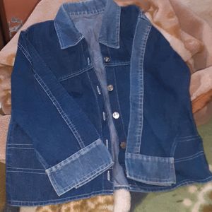 Wide Leg Corduroy Pant & Denim Jacket (As Freebie)