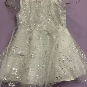 White Kids Frock 9-18 Months