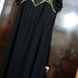 Black Dress Gown For Girl Or Woman 42 Bust