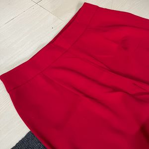 Beautiful Red Straight Pant